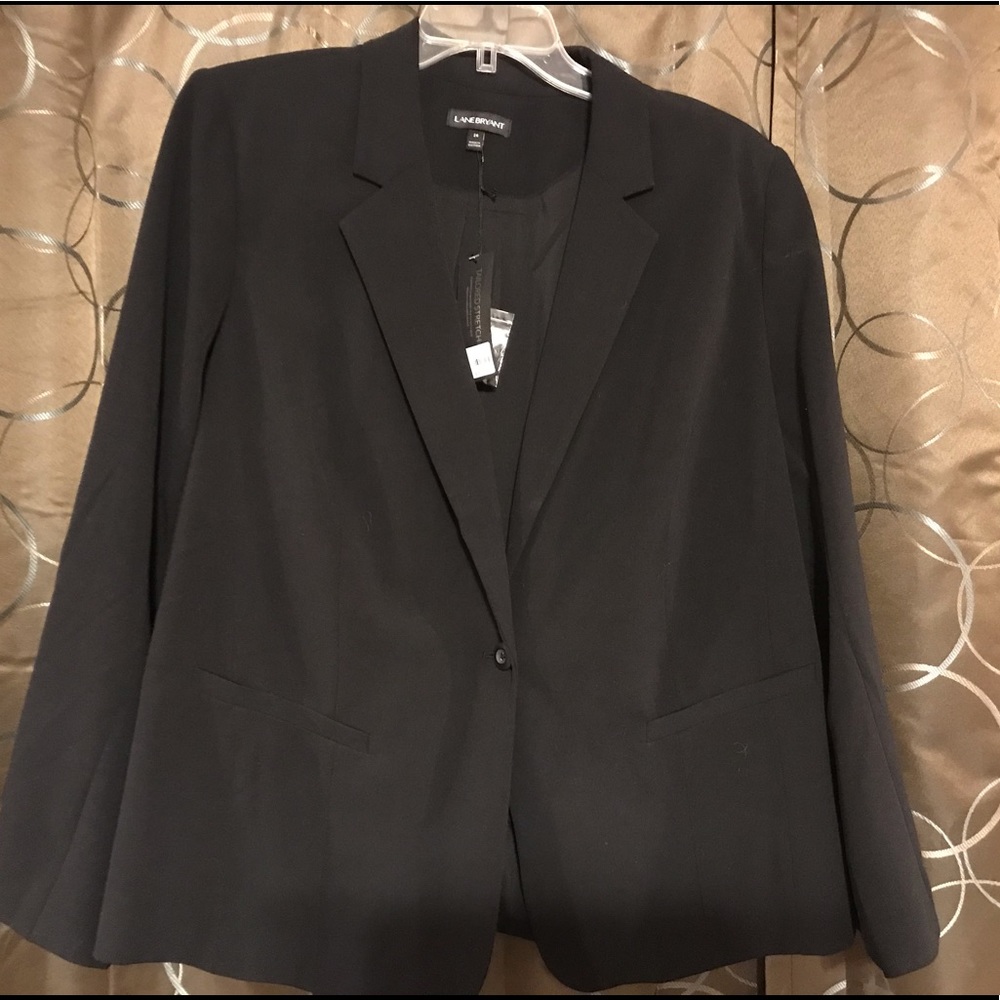 Lane Bryant Tailored Stretch Black Blazer Jacket